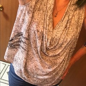 Miss Me slouch front sleeveless top, embellished